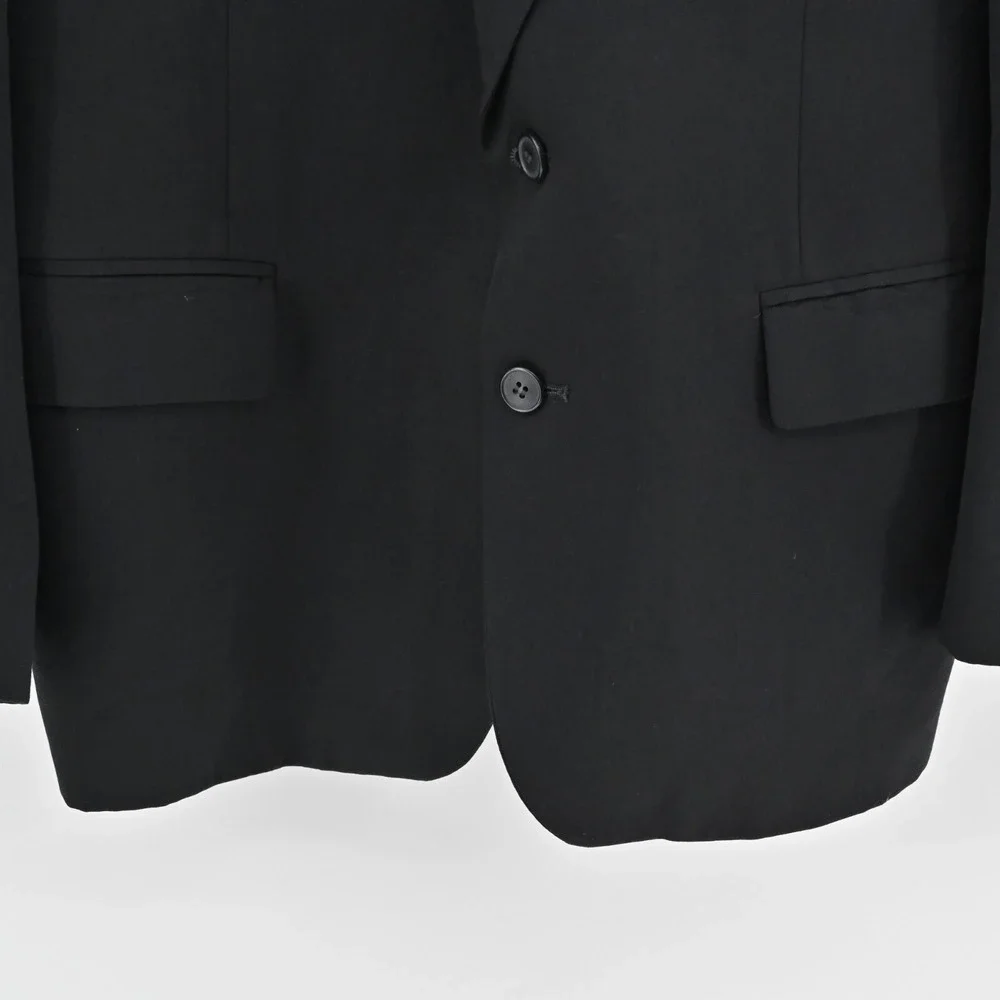 JEAN PAUL GERMAIN Mens Wool Blazer Size 42R Black Classic Single Breasted Jacket